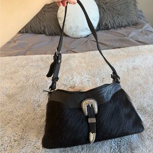 American West Black and Brown Shoulder Bag